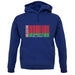 Belarus Barcode Style Flag unisex hoodie