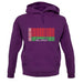 Belarus Barcode Style Flag unisex hoodie