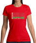 Belarus Barcode Style Flag Womens T-Shirt