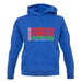 Belarus Barcode Style Flag unisex hoodie