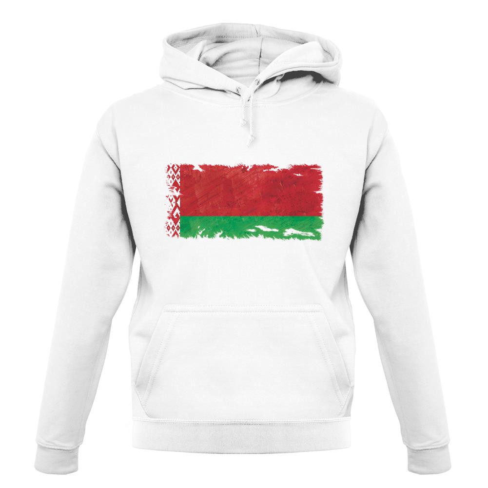 Belarus Grunge Style Flag unisex hoodie