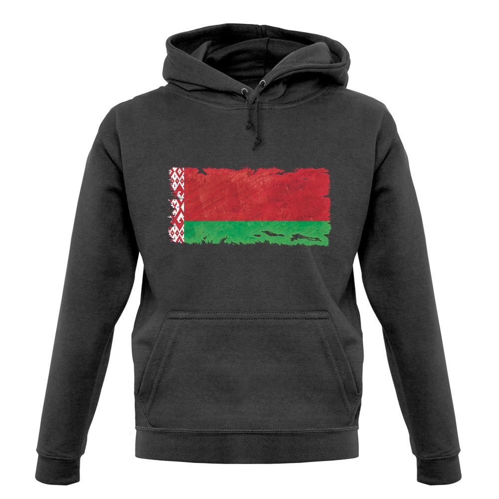 Belarus Grunge Style Flag unisex hoodie