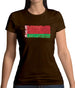 Belarus Grunge Style Flag Womens T-Shirt