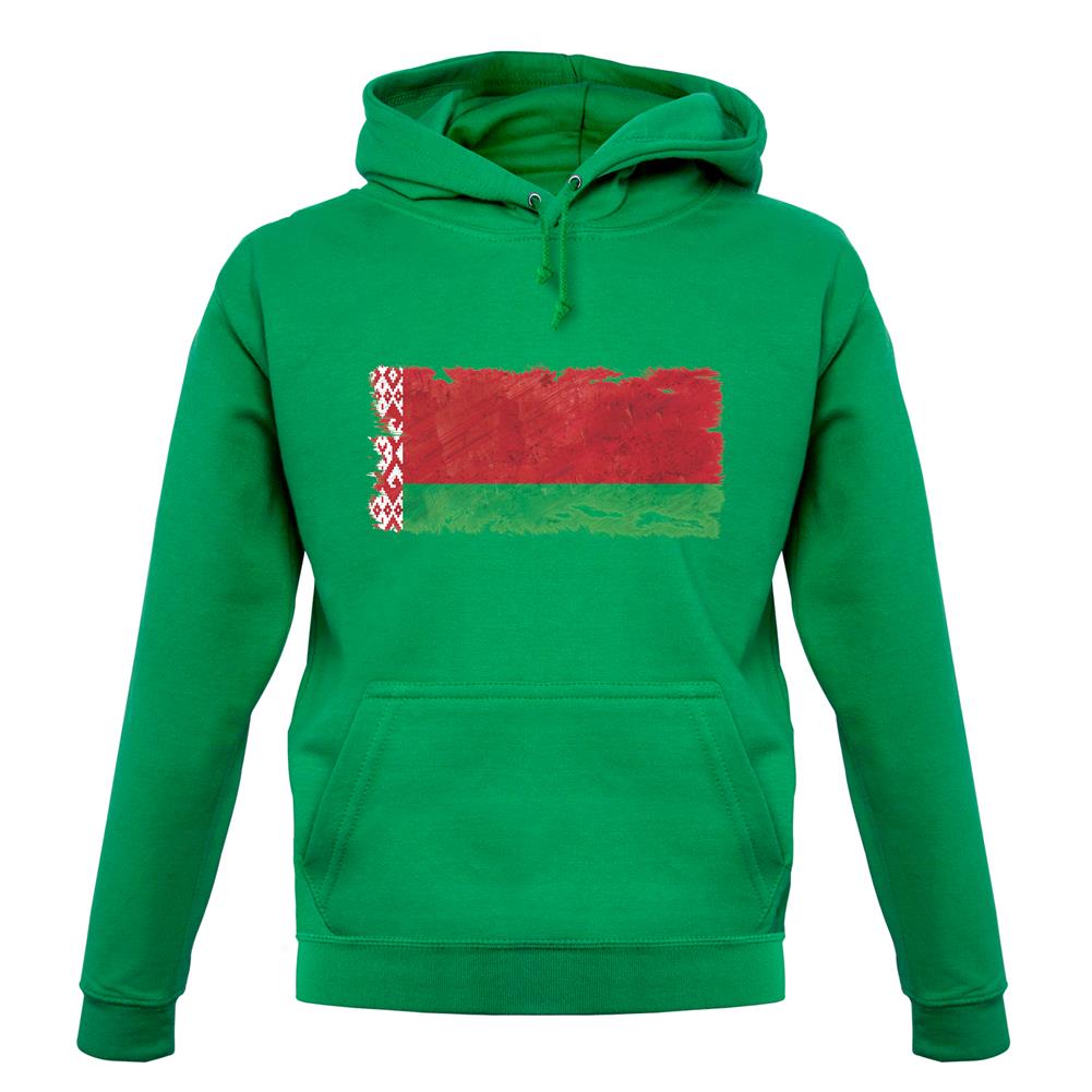 Belarus Grunge Style Flag unisex hoodie