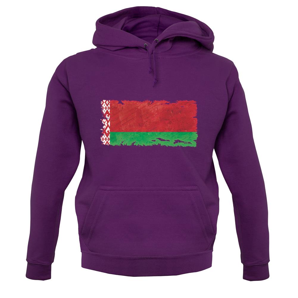 Belarus Grunge Style Flag unisex hoodie