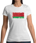 Belarus Grunge Style Flag Womens T-Shirt