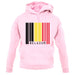 Belgium Barcode Style Flag unisex hoodie