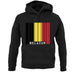 Belgium Barcode Style Flag unisex hoodie
