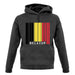 Belgium Barcode Style Flag unisex hoodie