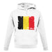 Belgium Grunge Style Flag unisex hoodie