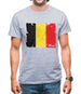 Belgium Grunge Style Flag Mens T-Shirt