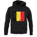 Belgium Grunge Style Flag unisex hoodie