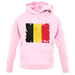 Belgium Grunge Style Flag unisex hoodie