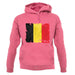 Belgium Grunge Style Flag unisex hoodie