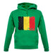 Belgium Grunge Style Flag unisex hoodie