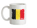 Belgium Grunge Style Flag Ceramic Mug