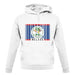 Belize Barcode Style Flag unisex hoodie