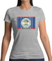 Belize Barcode Style Flag Womens T-Shirt