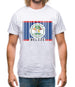 Belize Barcode Style Flag Mens T-Shirt