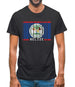 Belize Barcode Style Flag Mens T-Shirt