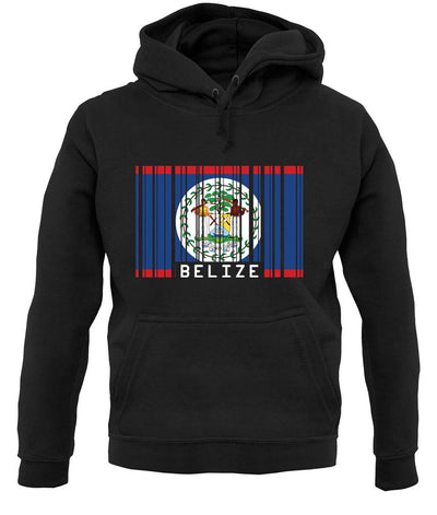 Belize Barcode Style Flag unisex hoodie