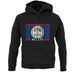 Belize Barcode Style Flag unisex hoodie
