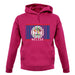 Belize Barcode Style Flag unisex hoodie