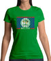 Belize Barcode Style Flag Womens T-Shirt