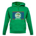 Belize Barcode Style Flag unisex hoodie