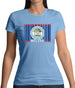 Belize Barcode Style Flag Womens T-Shirt