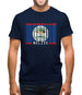 Belize Barcode Style Flag Mens T-Shirt