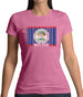 Belize Barcode Style Flag Womens T-Shirt