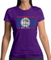 Belize Barcode Style Flag Womens T-Shirt