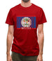 Belize Barcode Style Flag Mens T-Shirt