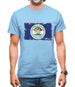 Belize Grunge Style Flag Mens T-Shirt