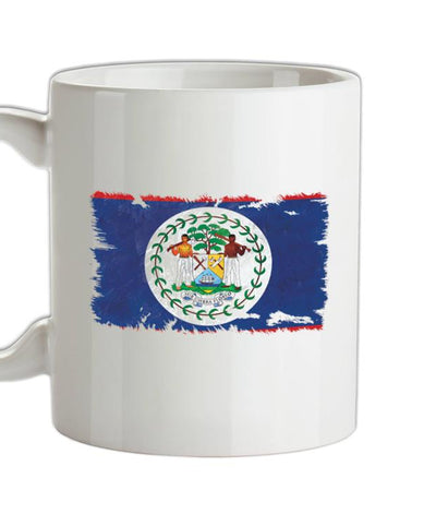 Belize Grunge Style Flag Ceramic Mug