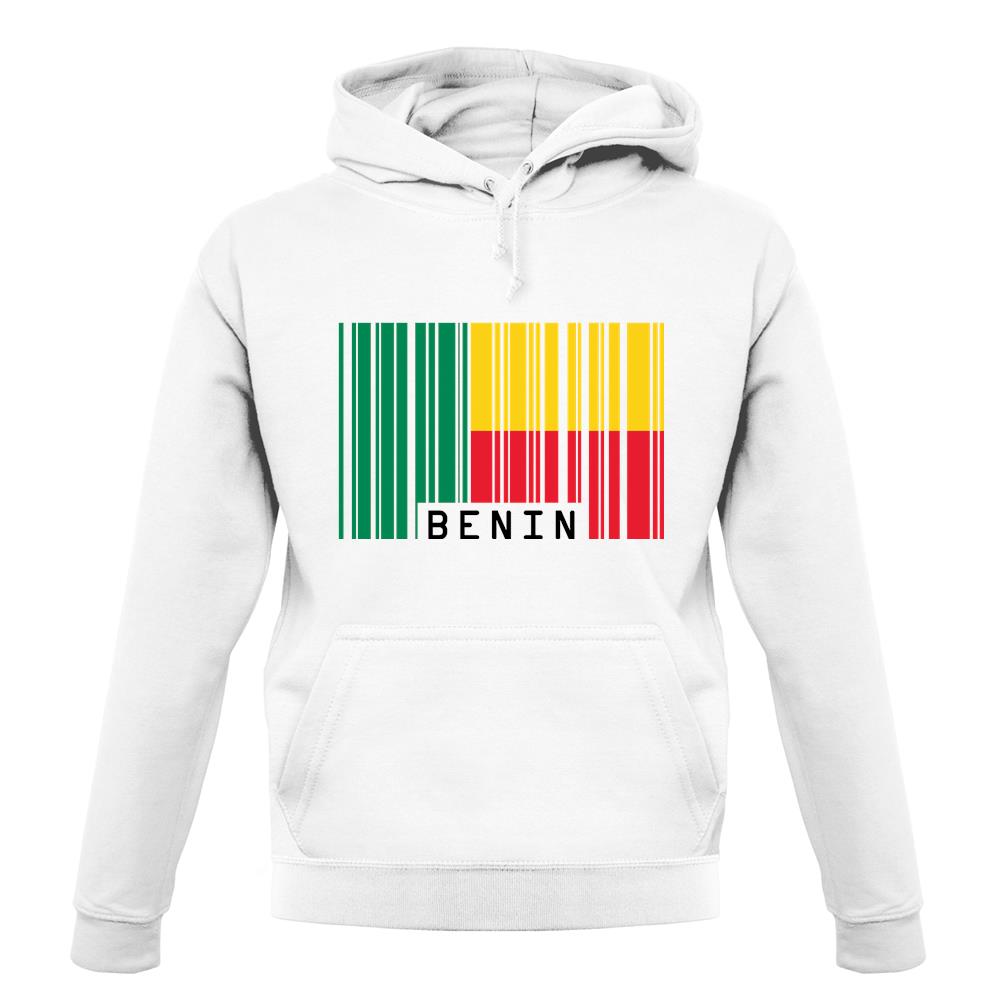 Benin Barcode Style Flag unisex hoodie