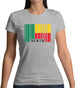 Benin Barcode Style Flag Womens T-Shirt