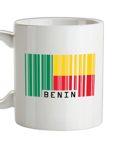 Benin Barcode Style Flag Ceramic Mug
