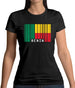 Benin Barcode Style Flag Womens T-Shirt