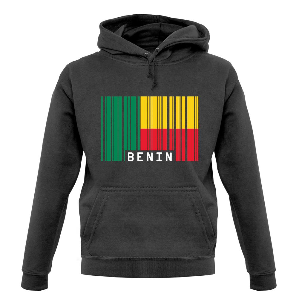 Benin Barcode Style Flag unisex hoodie