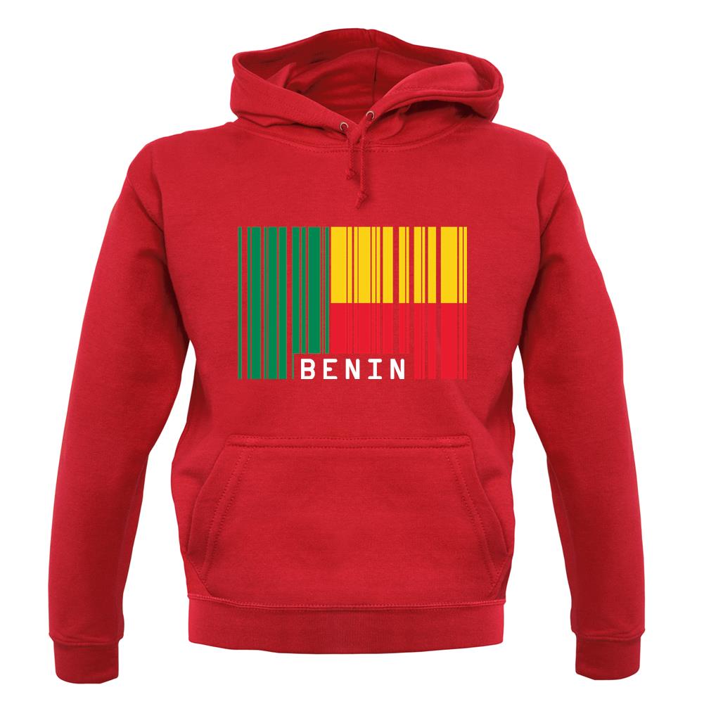 Benin Barcode Style Flag unisex hoodie