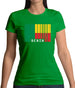 Benin Barcode Style Flag Womens T-Shirt