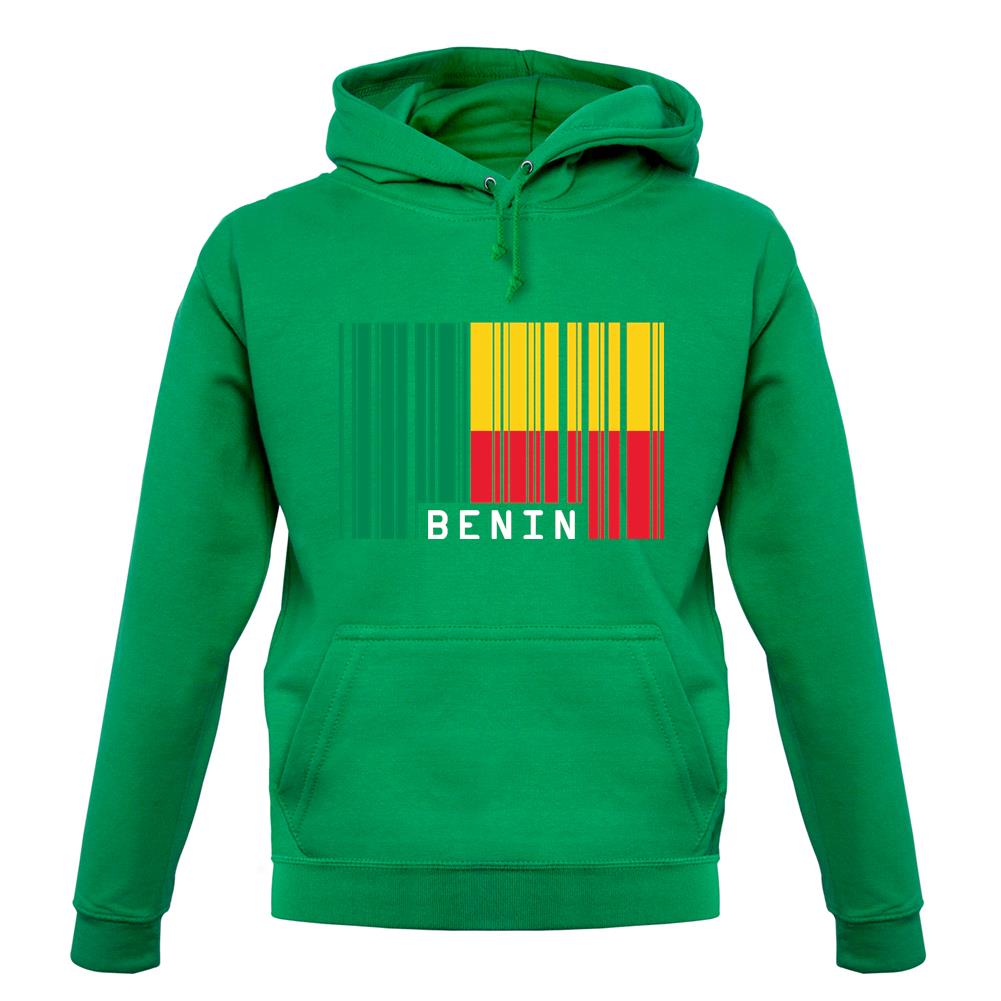 Benin Barcode Style Flag unisex hoodie
