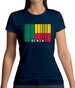 Benin Barcode Style Flag Womens T-Shirt