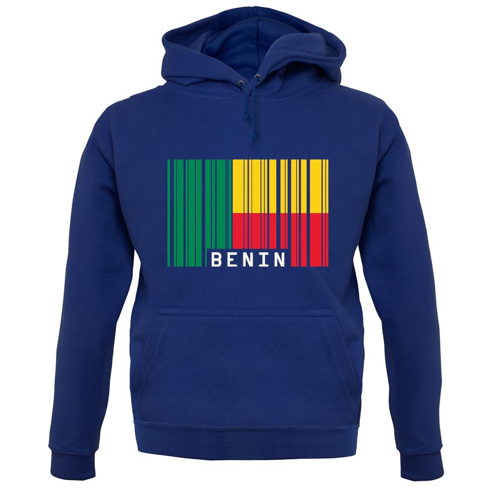 Benin Barcode Style Flag unisex hoodie