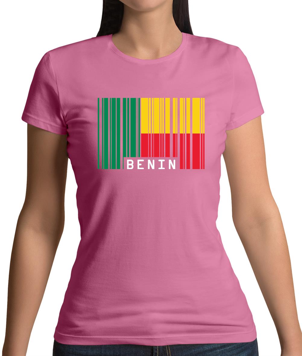Benin Barcode Style Flag Womens T-Shirt