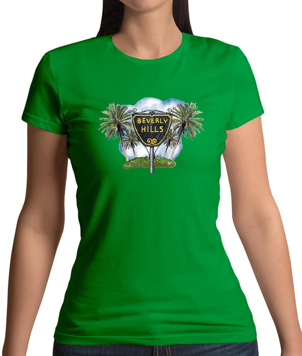 Beverly Hills Sign Womens T-Shirt