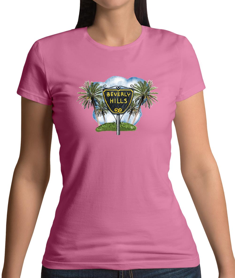 Beverly Hills Sign Womens T-Shirt