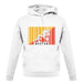 Bhutan Barcode Style Flag unisex hoodie